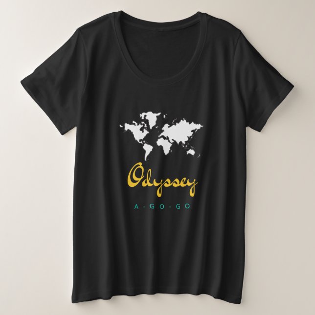 Odyssee Ein-Gehen-Gehen Frauen plus T - Shirt (Design vorne)