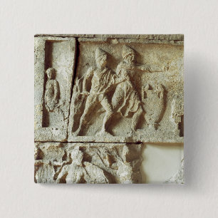 Odysseus, der die Bewerber seiner Ehefrau entdeckt Button