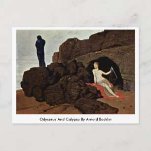Odysseus und Calypso von Arnold Bocklin Postkarte