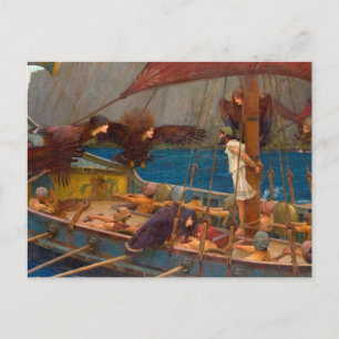 Odysseus und die Sirenen Postkarte