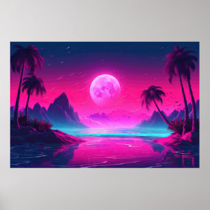 Odyssey: Eine Vaporwave-Hommage an den Power Poster
