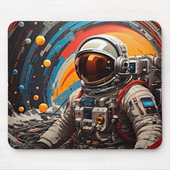 Odyssey im Weltraum - Astronaut Mousepad (Vorne)