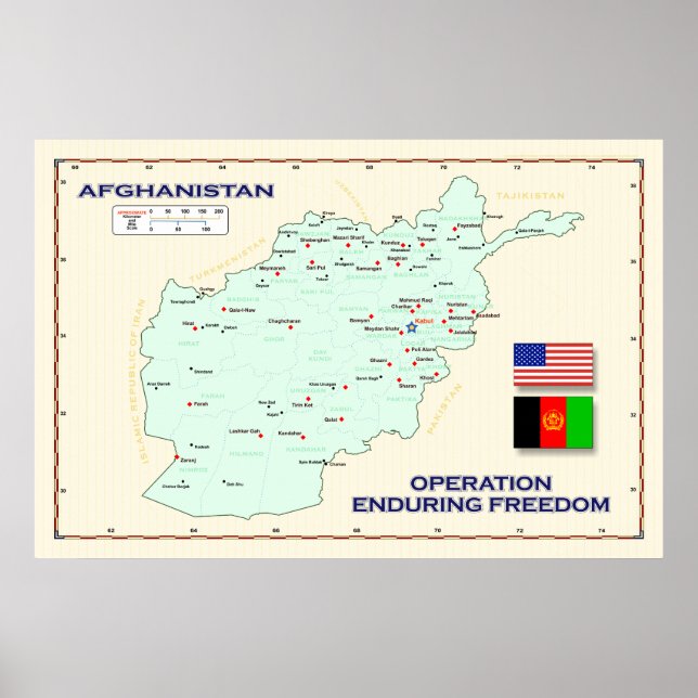 OEF Map Poster (Vorne)