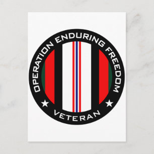 OEF Veteran Postkarte
