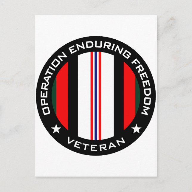 OEF Veteran Postkarte (Vorderseite)