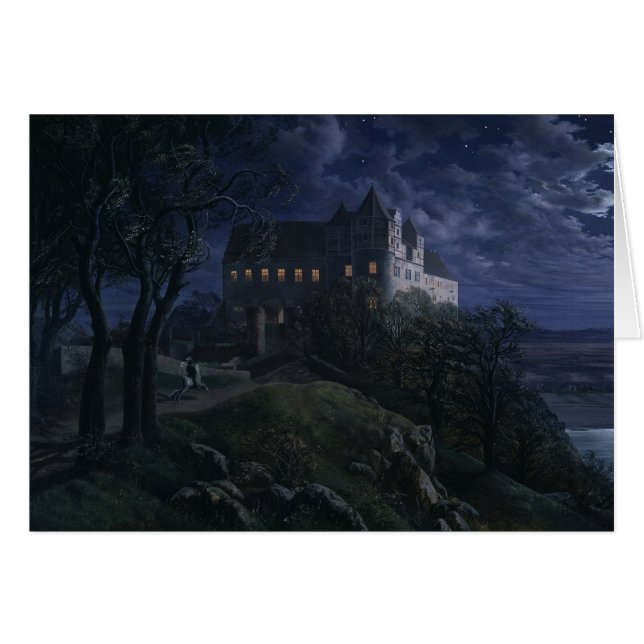 Oehme Castle Scharfenberg am Night CC0454 (Vorderseite (Horizontal))