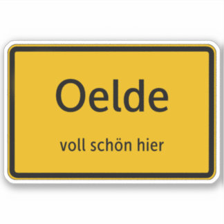 Oelde Aufkleber Sticker Autoaufkleber