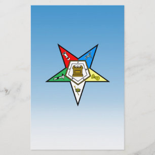 OES Auftrag des Oststern-Blaus Briefpapier