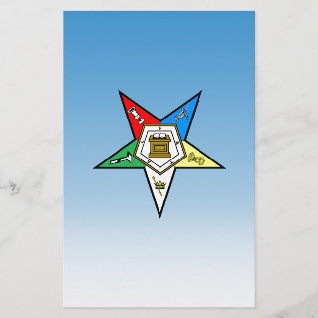 OES Auftrag des Oststern-Blaus Briefpapier (Vorderseite)