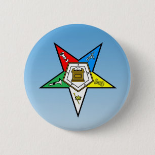 OES Auftrag des Oststern-Blaus Button
