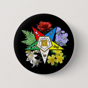 OES Blumenemblem-Knopf Button