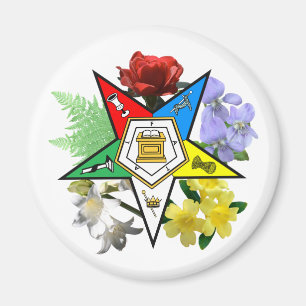 OES Blumenemblem-Magnet Magnet