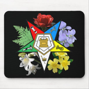 OES Blumenemblem Mousepad