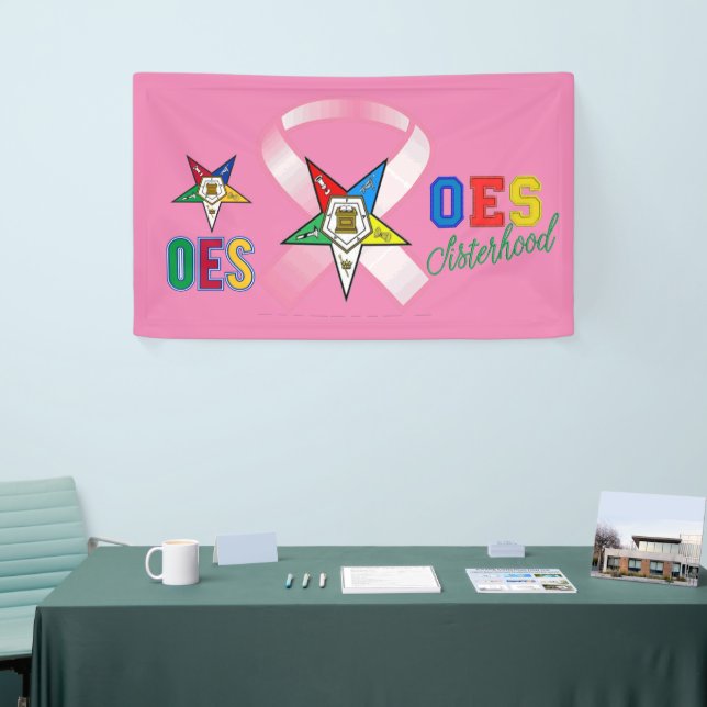 OES Brustkrebs-Bewusstsein Banner (Messeveranstaltung)