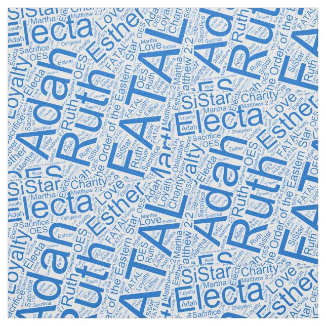 OES Collage Blue Stoff (Muster)