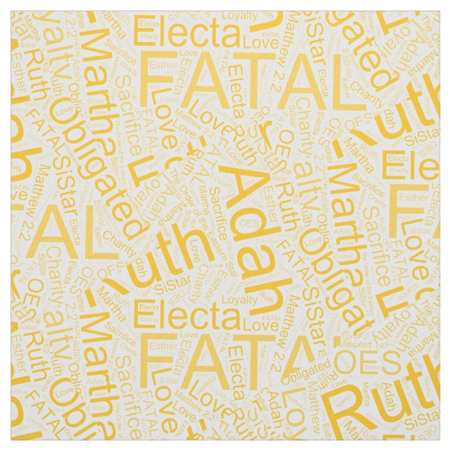 OES Collage Gelb Stoff (Muster)