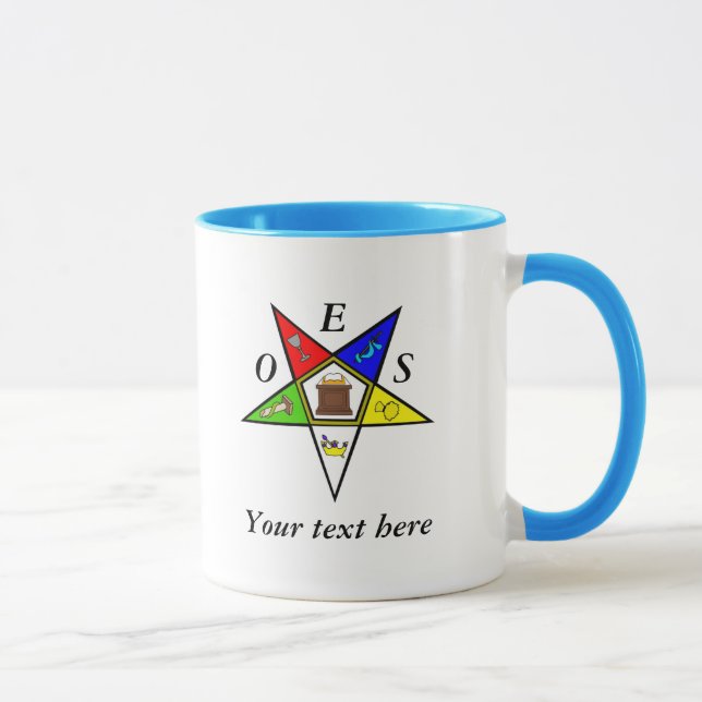 OES Eastern Star Sister Mauerwerk Tasse (Rechts)