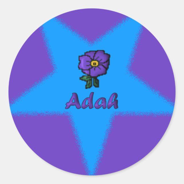 OES Floral Star Point Sticker - Adah (Vorderseite)