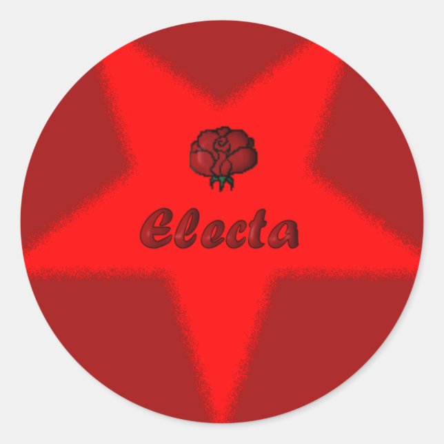 OES Floral Star Point Sticker - Electa (Vorderseite)