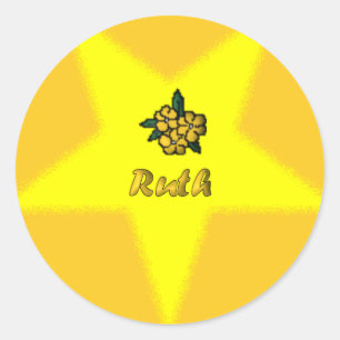 OES Floral Star Point Sticker - Ruth