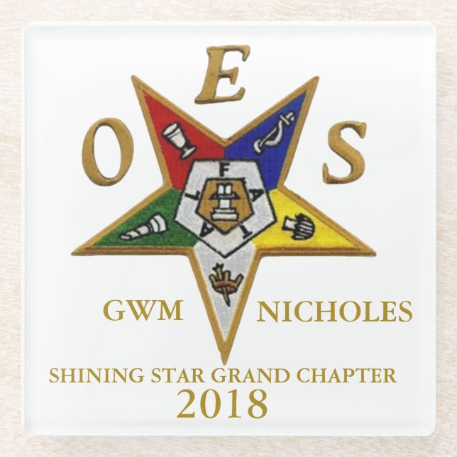 OES GEWOHNHEIT GLASUNTERSETZER (Vorderseite)