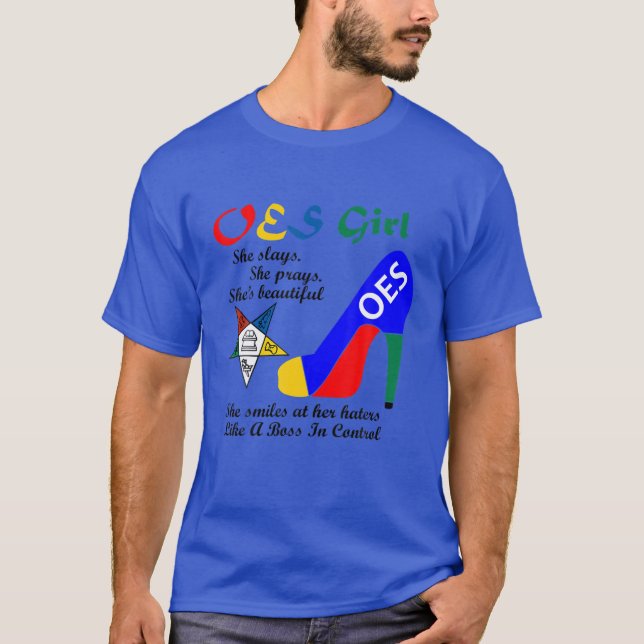 OES Girl Platform Order of the Eastern Star Parent T-Shirt (Vorderseite)