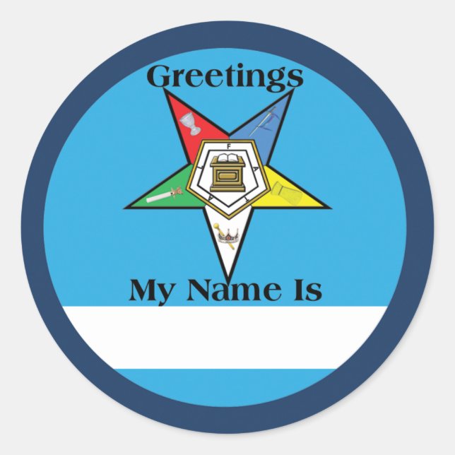 OES Greetings Sticker (Vorderseite)