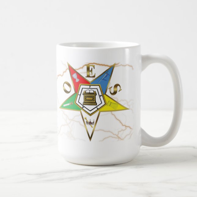 OES Imitat-Marmor Kaffeetasse (Rechts)