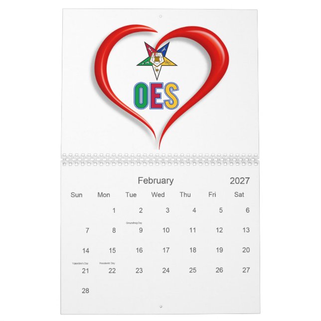 OES KALENDER (Feb 2027)