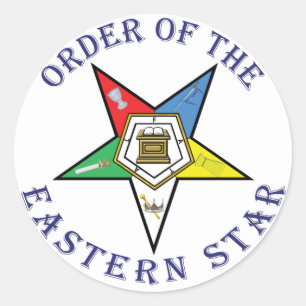 OES LETTERED RUNDER AUFKLEBER