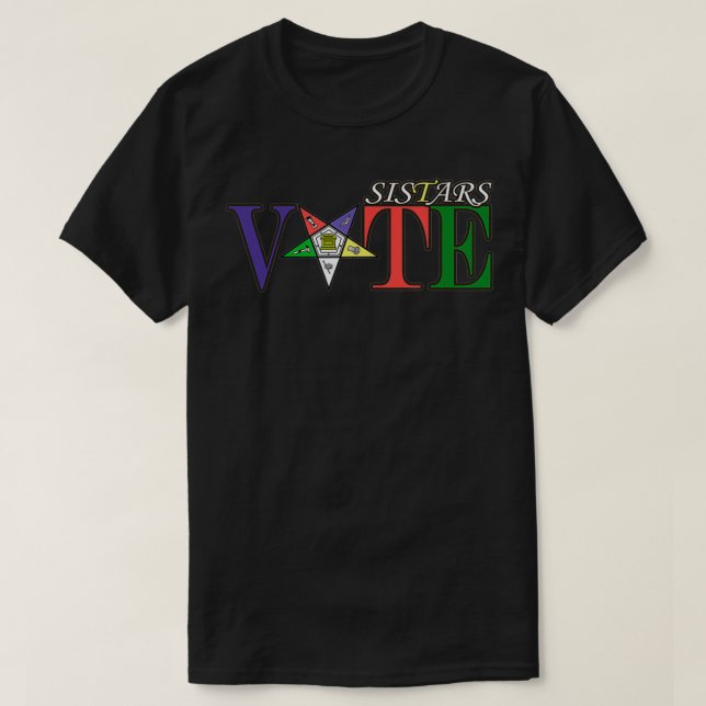 OES Masonic Sistar Vote T-Shirt (Design vorne)