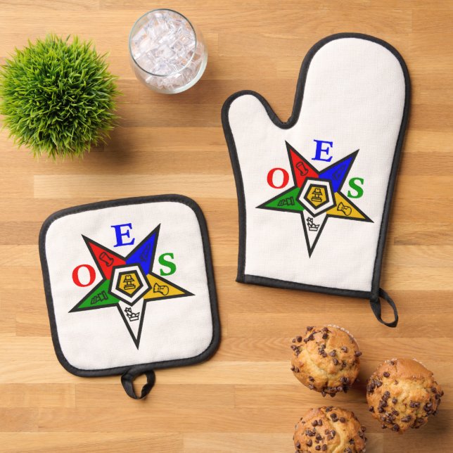 OES OFENHANDSCHUH & Topflappen-Set (Oben Unten)