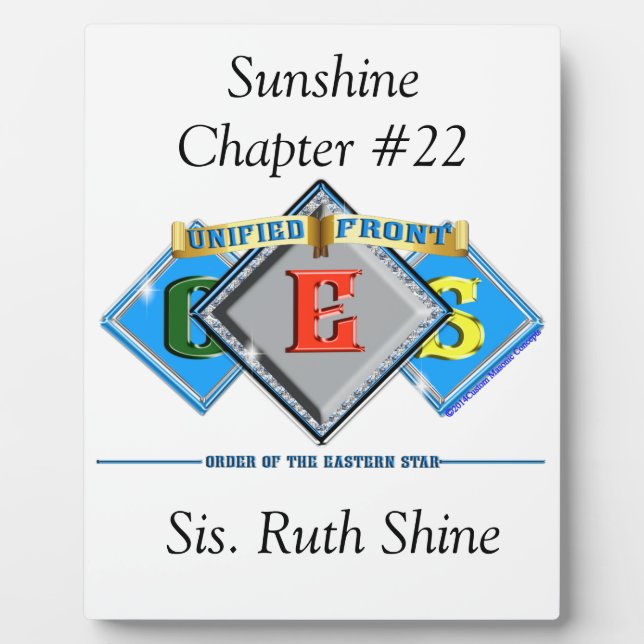 OES-Orden Fotoplatte (Vorderseite)