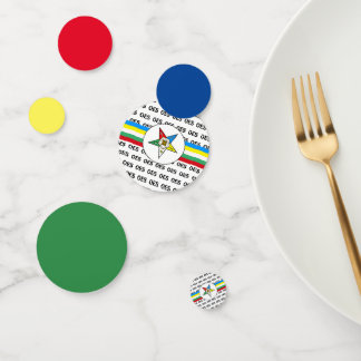 OES Order of the Eastern Star Confetti Konfetti