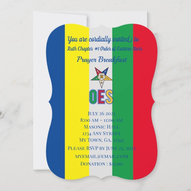 OES Prayer Frühstück Einladung (Vorderseite)