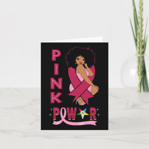 Oes Sister Pink Power Eastern Star Brustkrebs A Karte