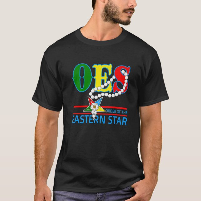 OES Star Necklace Orden der Eastern Star Mother T-Shirt (Vorderseite)