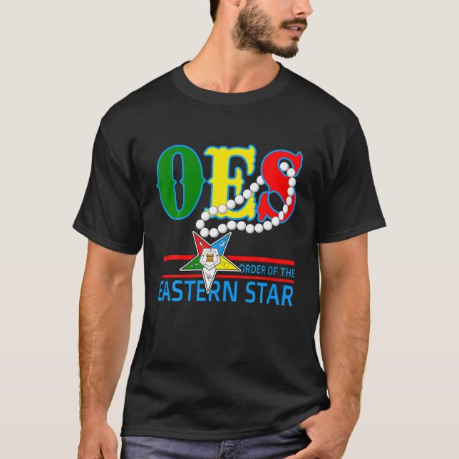 OES Star Necklace Orden der Eastern Star Mother T-Shirt (Vorderseite)