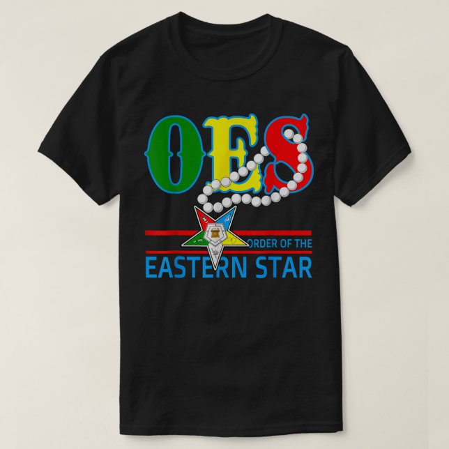 OES Star Necklace Order of the Eastern Star Mother T-Shirt (Design vorne)