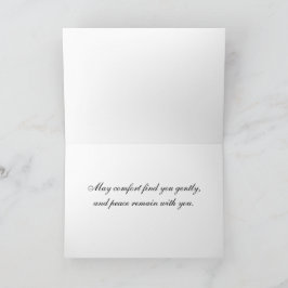 OES-Trauer-Gedenkkarte, Beileid Dankeskarte