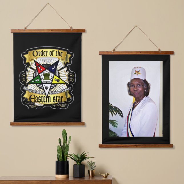 OES WANDTEPPICH MIT HOLZRAHMEN (Asymmetrisch)