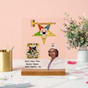 OES Worthy Matron Acrylschild