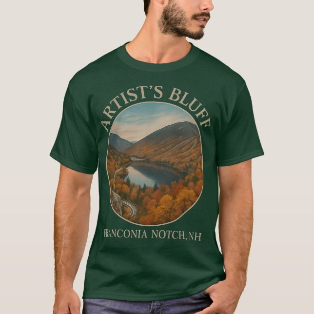 of Artists Bluff Franconia Notch Fall Foliage New  T-Shirt (Vorderseite)