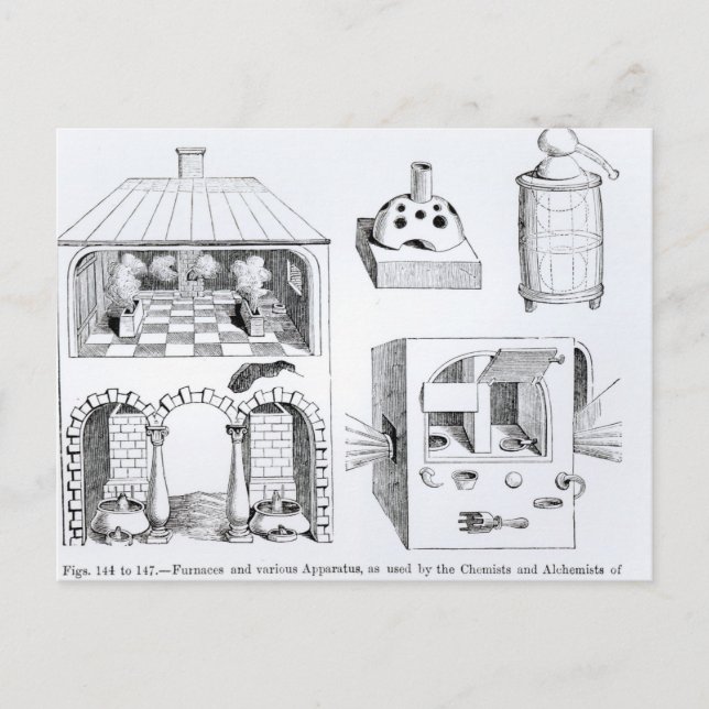 Öfen und verschiedene Geräte Postkarte (Vorderseite)