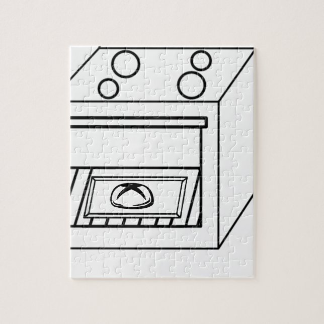 Ofenbrust, lustiges Baby in Mutter schwanger Puzzle (Vertikal)