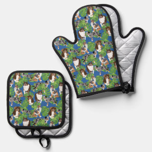  OFENHANDSCHUH & Topflappen-Set
