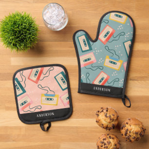  OFENHANDSCHUH & Topflappen-Set