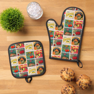 OFENHANDSCHUH & Topflappen-Set