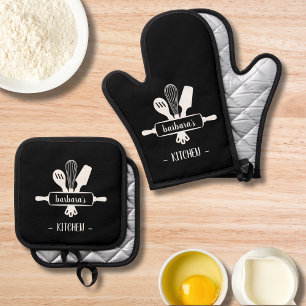  OFENHANDSCHUH & Topflappen-Set