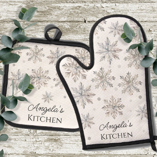  OFENHANDSCHUH & Topflappen-Set